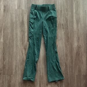 Fitst4 Full Seat Bootcut‎ Riding Pants Zipper Pockets Dark Green Size XS
